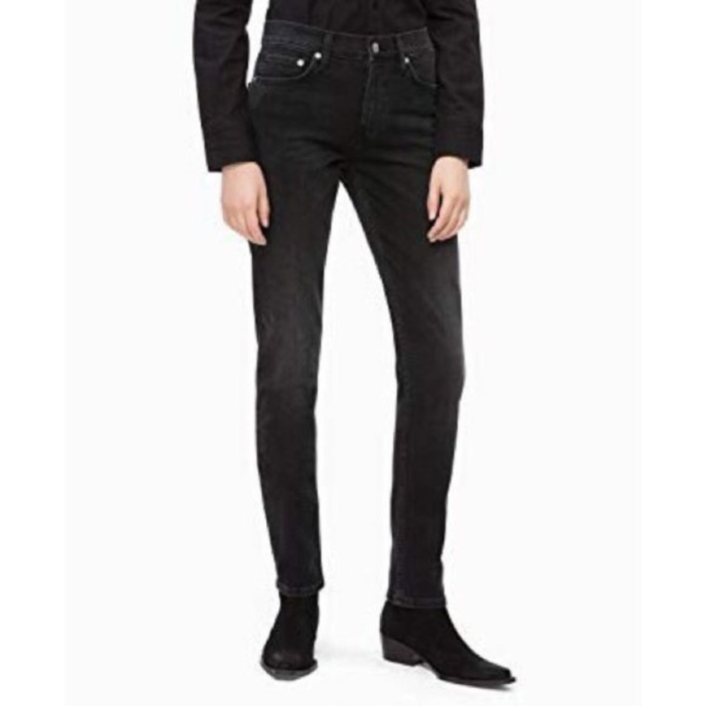 Calvin Klein Jeans‎ CKJ 021 Mid Rise Slim Black Jeans W26 X L30 New